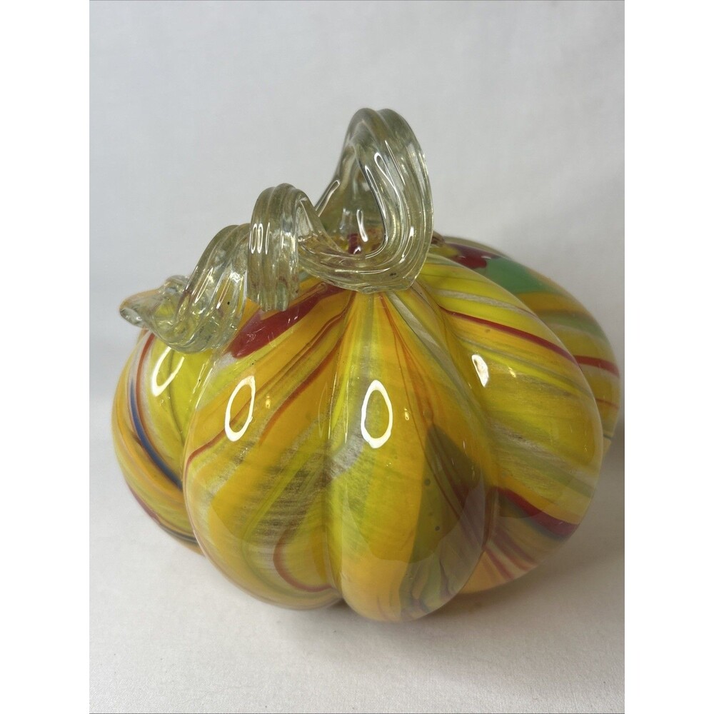 Glass Tiger Pumpkin Autumn Home Decor Stunning color palette